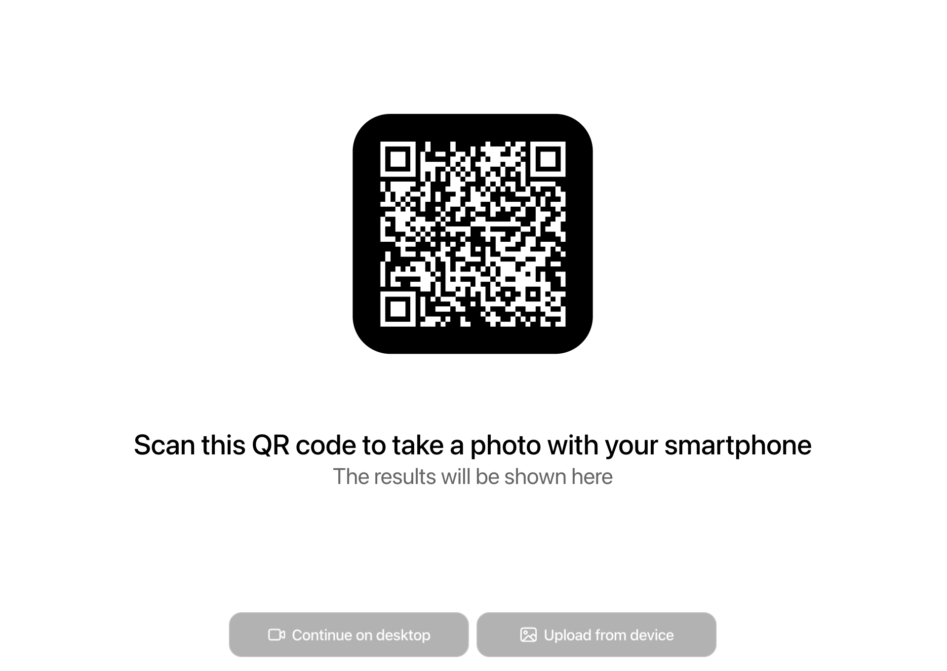 Example of customized QR code