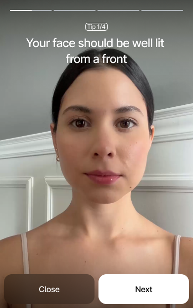 Example of tutorial screen